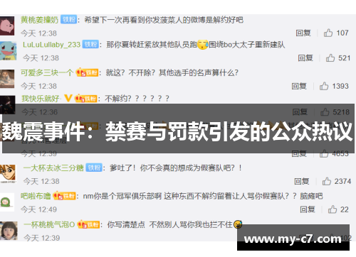 魏震事件：禁赛与罚款引发的公众热议